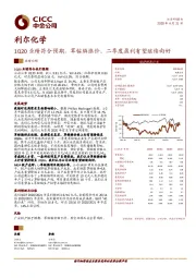 1Q20业绩符合预期，草铵膦涨价、二季度盈利有望继续向好