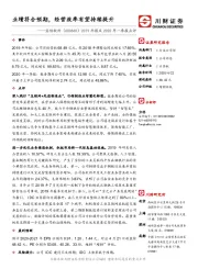 2019年报及2020年一季报点评:业绩符合预期,经营效率有望持续提升