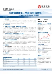 宝信软件2019年报&2020一季报点评：业绩稳健增长，受益IDC+信息化