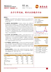 2019年年报点评：在手订单充裕，新兴业务稳步开拓