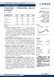 年报表现靓丽、一季报略超预期，精细化改革持续推进！