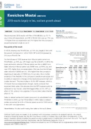 2019 results largely in line, resilient growth ahead