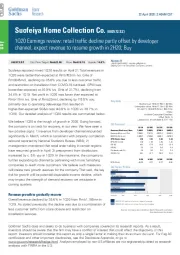 1Q20 Earnings review: retail traffic decline partly offset by developer channel, expect revenue to resume growth in 2H20; Buy