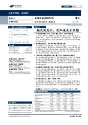 2019年及2020年1季度点评：抛光液龙头，迎加速成长周期