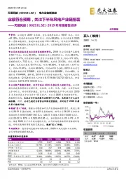 2019年年度报告点评:业绩符合预期,关注下半年风电产业链抢装