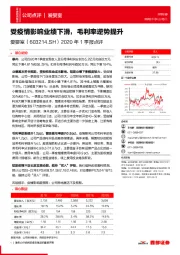 2020年1季报点评：受疫情影响业绩下滑，毛利率逆势提升