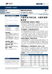 2019年报及2020一季报点评：产能布局不断完善，业绩有望持续向好