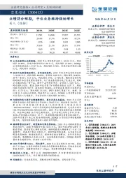 业绩符合预期,平台业务维持强劲增长