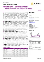 2019年报及2020年一季报点评：双轮驱动快速成长，经营性现金流大幅提升