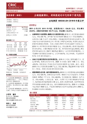 2019年年报点评：业绩稳健增长，周转提速对冲毛利率下滑风险