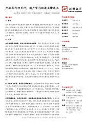 2019年报及2020年一季报点评:外拓与内研并行,国产替代加速业绩成长