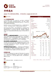 2019年业绩略超预期，终端需求2Q20继续承压