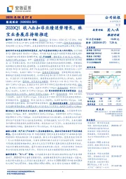 2020Q1收入&扣非业绩逆势增长，珠宝业务展店持续推进