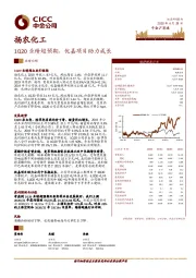 1Q20业绩超预期，优嘉项目助力成长