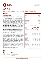 1Q20受疫情影响业绩下滑，但我们依然看好需求端的增长