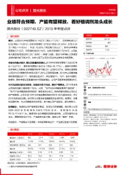 2019年年报点评：业绩符合预期，产能有望释放，看好植调剂龙头成长