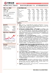 新材料净利润同比增长193%，全年有望超额完成目标