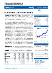 Q1略低于预期，募资10亿强化制剂布局