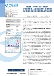 2019年报点评：存货历史新高，业绩或延迟兑现，卫星互联网纳入新基建有望刺激卫星制造及应用市场需求