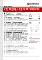 扬农化工年报和一季报点评报告：疫情下依然实现增长，印度供应链影响逻辑持续释放