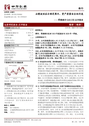 点评报告：业绩波动在合理范围内，资产质量安全性仍高