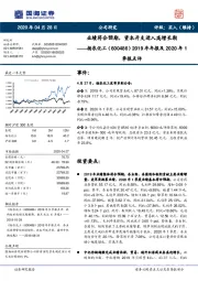 2019年年报及2020年1季报点评：业绩符合预期，资本开支进入高增长期