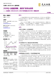 2019年年报&2020年一季报点评:2020Q1业绩超预期,看好扩张势头延续