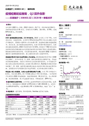 2020年一季报点评：疫情短期延后刚需，Q2回升在即