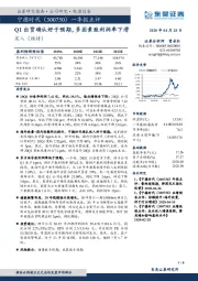 Q1出货确认好于预期，多因素致利润率下滑