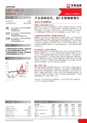 产品结构优化，Q1业绩稳健增长