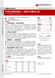 华夏航空点评报告：支线补贴稳定增长，疫情下防御性凸显