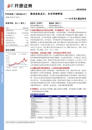 公司首次覆盖报告:数通造就龙头,电信再铸辉煌