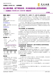 2020年一季报点评:线上增长稳健、线下零售承压,关注新品及线上直营后续表现