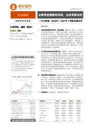 2020年1季报业绩点评:业绩受疫情影响有限,业务前景良好