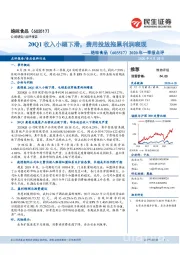 2020年一季报点评:20Q1收入小幅下滑,费用投放拖累利润表现