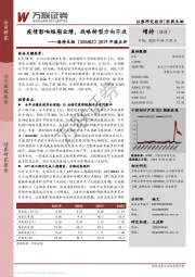 2019年报点评:疫情影响短期业绩,战略转型方向不改