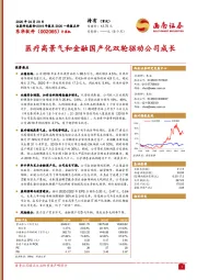 医疗高景气和金融国产化双轮驱动公司成长