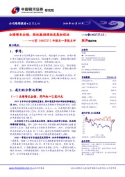 年报及一季报点评：业绩增长企稳，股权激励调动发展积极性