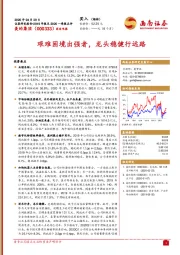 艰难困境出强者,龙头稳健行远路