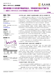 2019年年报及2020年一季报点评:国外疫情致20年外需不确定性加大,可转债发行助力产能扩张