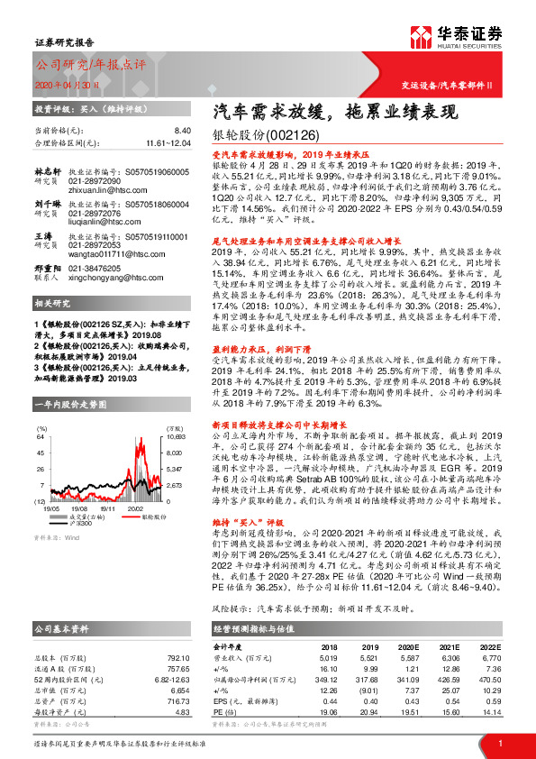 汽车需求放缓，拖累业绩表现