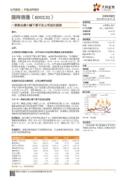 一季度业绩小幅下滑不改公司成长趋势