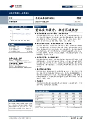 2020年一季报点评：资本实力提升，拥有区域优势