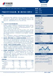 2019年报及2020年一季报点评:平稳应对行业低谷期,潜心提升核心竞争力