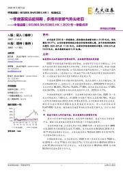 2020年一季报点评:一季度表现远超预期,多措并举景气势头依旧