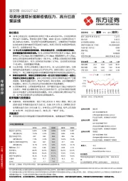 电商快速增长缓解疫情压力,高分红政策延续