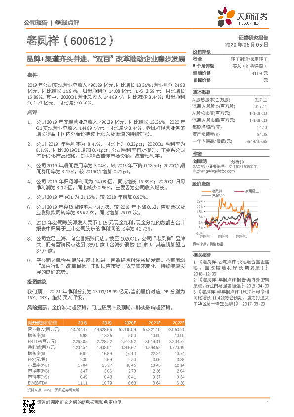 品牌+渠道齐头并进，“双百”改革推动企业稳步发展