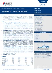 2019年报及2020年一季报点评:业绩稳健增长,公司迎来新基建机遇