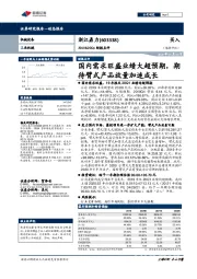 2019&20Q1财报点评：国内需求旺盛业绩大超预期，期待臂式产品放量加速成长