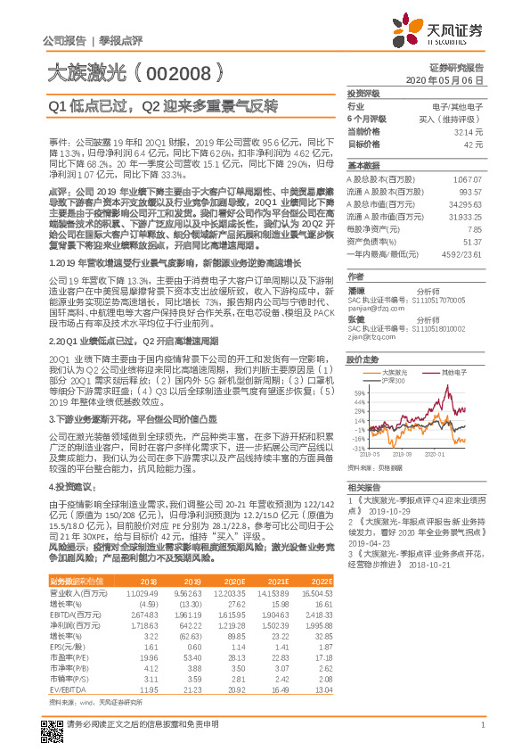 Q1低点已过，Q2迎来多重景气反转